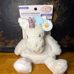 Cozy Hugs Jumbo White Aromatherapy Unicorn Plush Animal Hot & Cold Lavender
